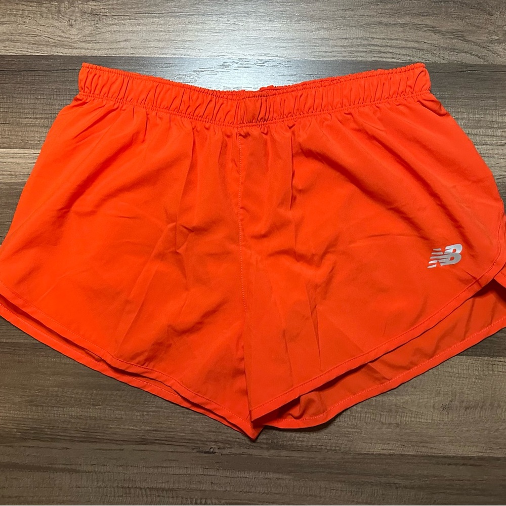 New Balance Vibrant Orange Running Shorts